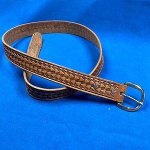 Vintage chambers belt Phoenix Arizona genuine leather hand finished